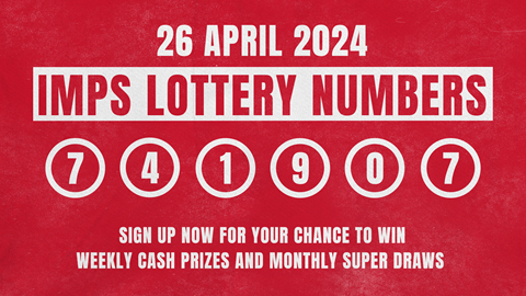 Imps lottery winning number - 26/4/24