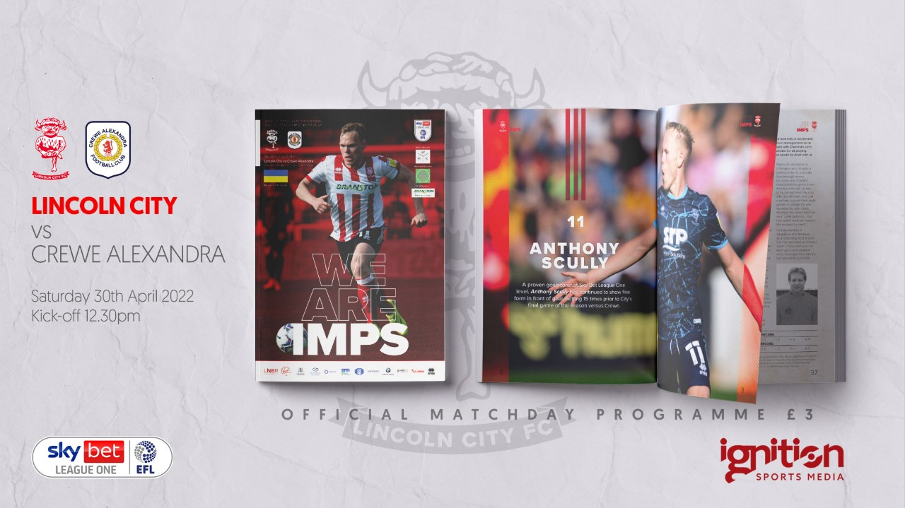 Anthony Scully on the front cover of the We Are Imps programme